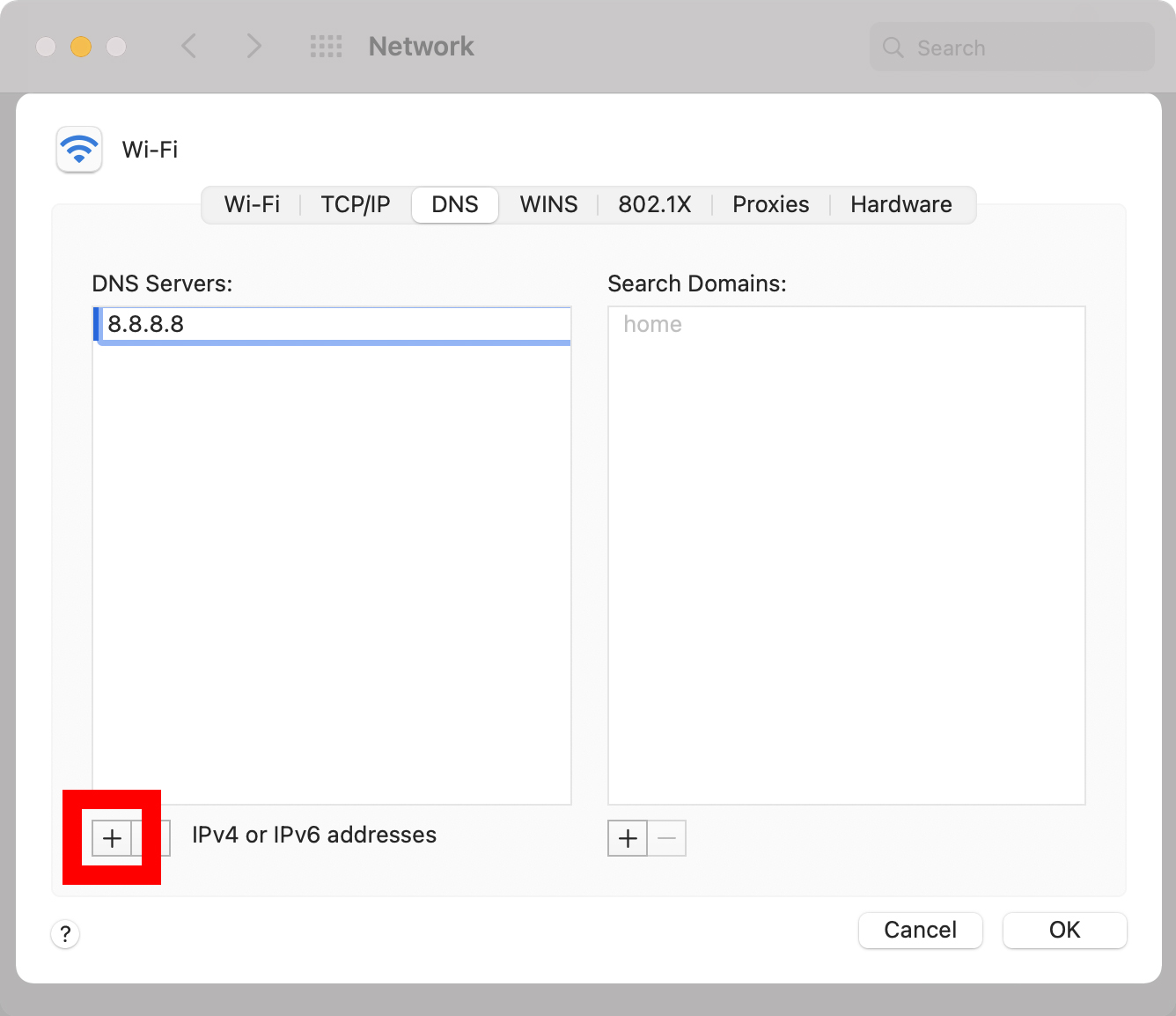 How to change your DNS address on Mac