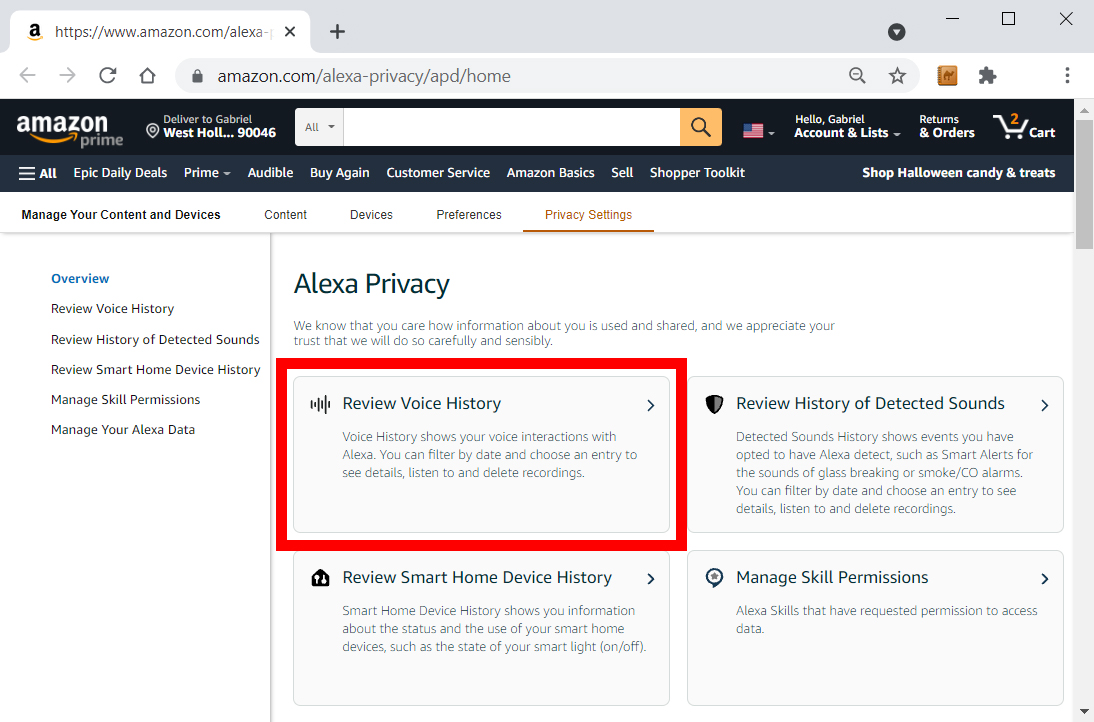 How To Delete Alexa Records Through Browser
