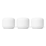 Google Nest WiFi Router 3 Pack (2nd Generation) - 4x4 AC2200 Mesh Wi-Fi Routers with 6600 Sq Ft Coverage