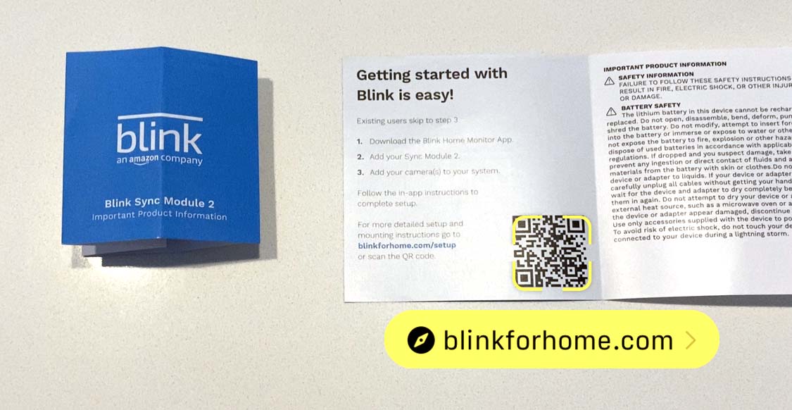 How to set up a blink application