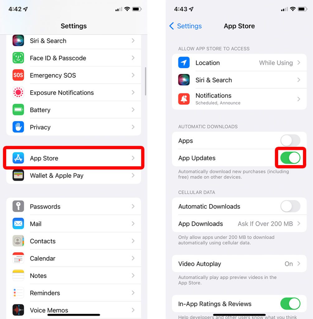 How to automatically update apps on your iPhone